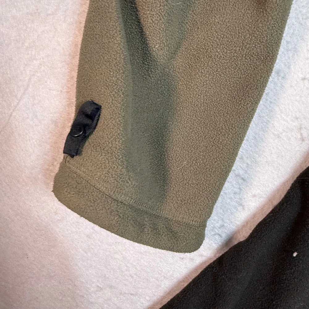 The North Face Fleece Jacket‎ Full Zip Olive Green Outdoors XXL